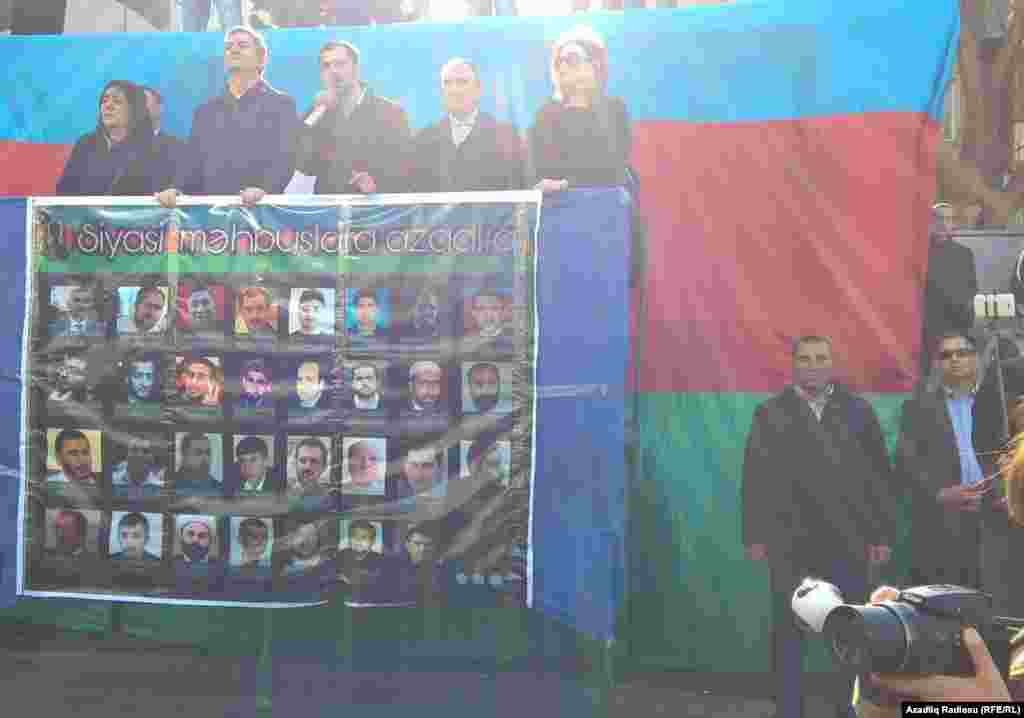 Həbsdə olan siyasi fəalların azadlığa buraxılması tələb olunur, 8 Aprel,2017