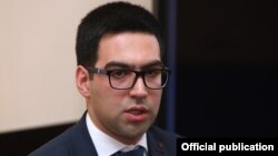 Armenia -- Justice Minister Rustam Babasian, June 19, 2019.