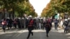 Policija za razbijanje demonstracija na ulicama Tirane, 15. oktobar 2026.