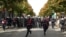 Policija za razbijanje demonstracija na ulicama Tirane, 15. oktobar 2026.