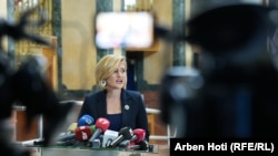 Ministrja e Industrisë, Ndërmarrësisë dhe Tregtisë, (MINT) Mimoza Kusari-Lila. Fotografi nga arkivi. 
