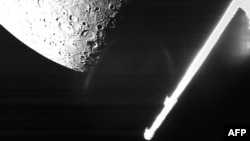 Изображение Меркурия, переданное космическим зондом BepiColombo