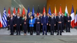 Čelnici EU i zemalja Zapadnog Balkana tokom samita Berlinskog procesa, u Berlinu, Njemačka, 14. oktobar 2024.