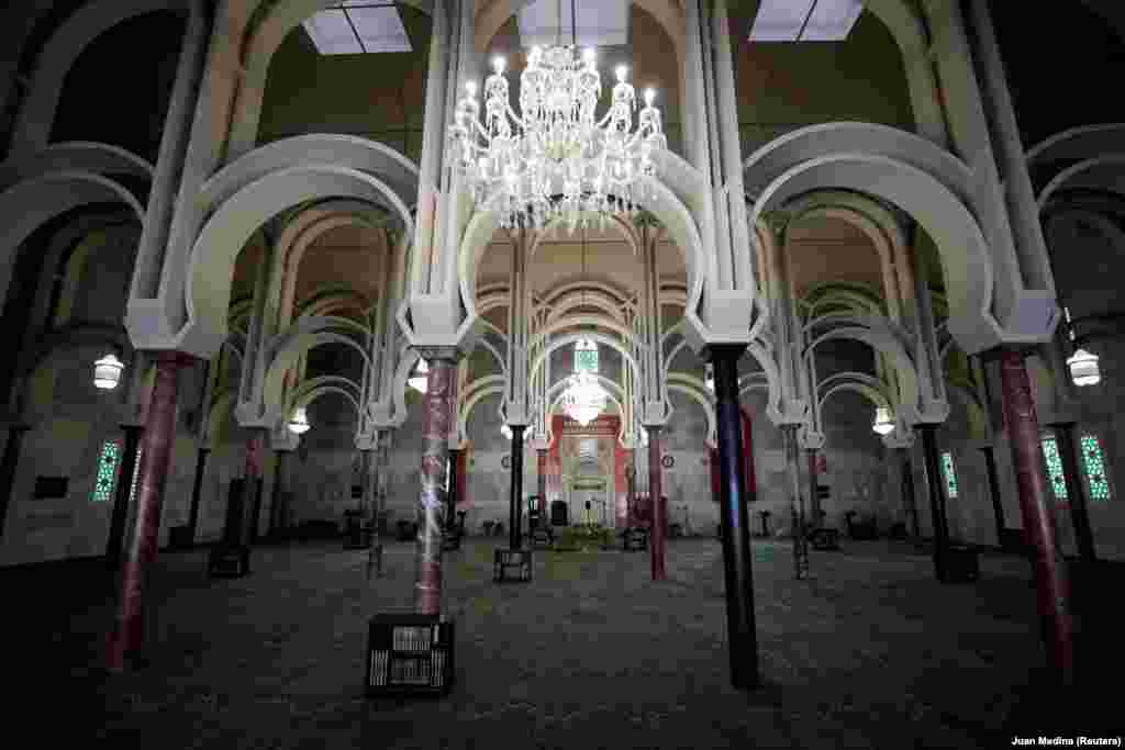 Madrid&#39;s main mosque was empty on the eve of Ramadan on April 23 amid Spain&#39;s coronavirus lockdown.