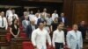 Armenia -- Gagik Tsarukian and other deputies from his Prosperous Armenia Party attend a parliament session in Yerevan, July 9, 2019.