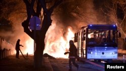 Сообщается, что теракт в Анкаре был направлен против военных. 