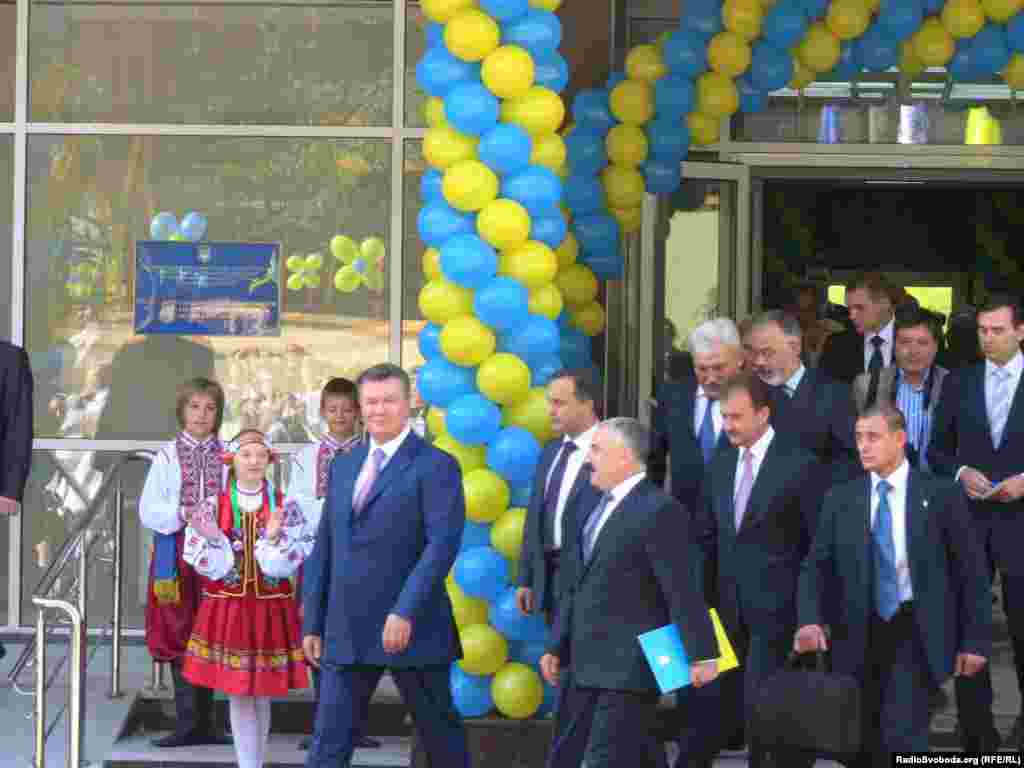 Президент України Віктор Янукович на відкритті школи № 106 у Києві