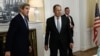 Germany -- US Secretary of State John Kerry (L) and Russian Foreign Minister Sergei Lavrov meet in Hamburg, December 7, 2016