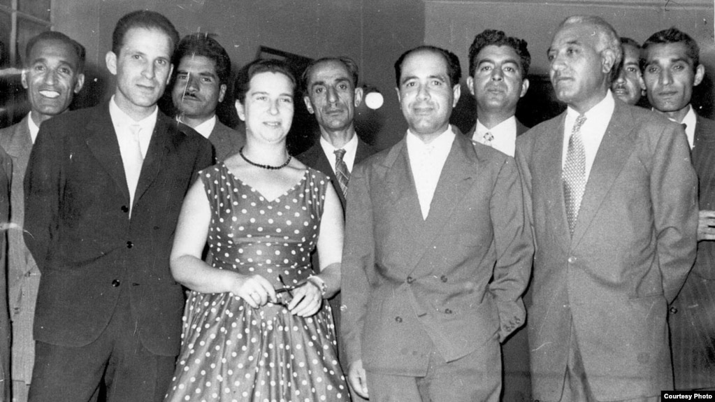 Ahmad Ali Kohzad (front right) poses with members of the Afghanistan Historical Society, of which he was the founding director.