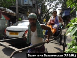 Рикша на улице Калькутты