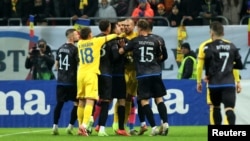 Romania was awarded a victory in its Nations League match against Kosovo on November 15 but also fined for the behavior of its fans in Bucharest.