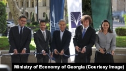 Gürcüstan hökumətinin və "Eagle Hills" nümayəndələri Tbilisidə şirkətin ofisinin açılışında