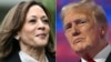 Potpredsjednica SAD Kamala Harris, kandidatkinja demokrata i Donald Trump, bivši predsjednik i kandidat republikanaca