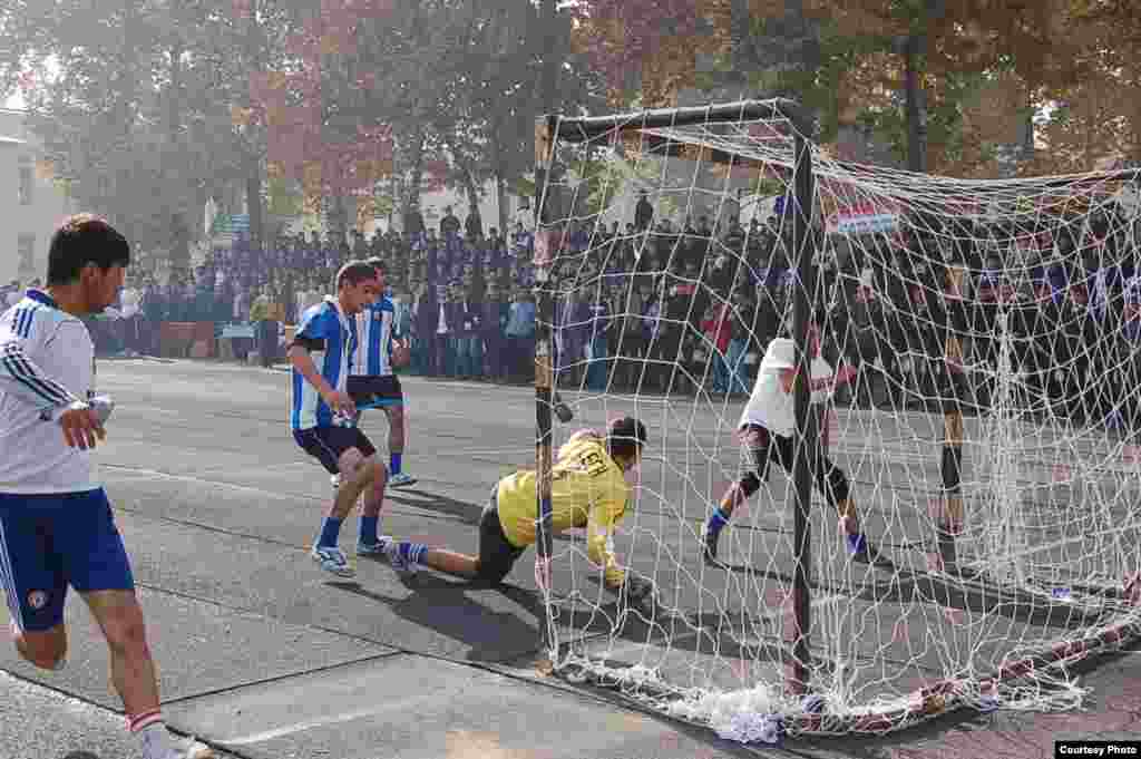 Football championship between universities of Dushanbe, 25Nov2010