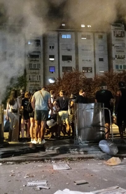 Сблъсъци между протестиращи студенти и подръжници на сръбския президент Александър