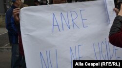 La un protest la Chișinău