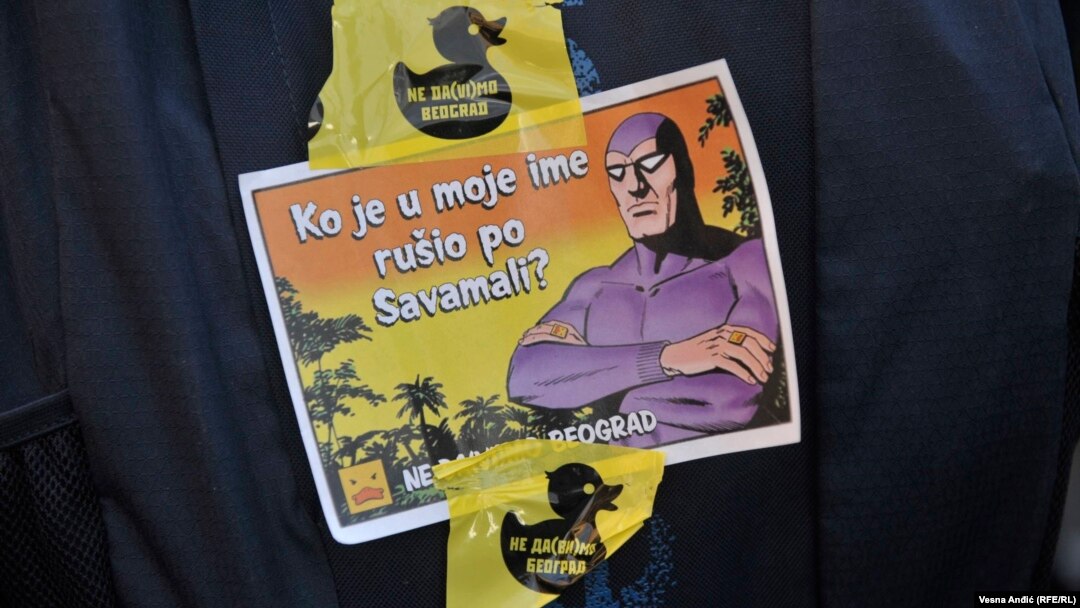 Sa protesta Inicijative Ne da(vi)mo Beograd