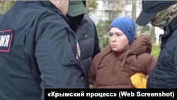 Активистка «Желтой ленты» Ксения Светлишина, скриншот с сайта «Крымский процесс»