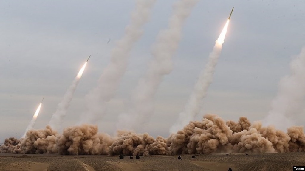Iran says it fired 16 ballistic missiles in a drill on December 24, 2021