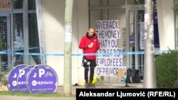 Prijetnja eksplozivom ispred banke u Baru, policija na licu mjesta