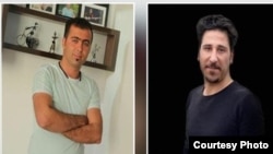 سیروان قربانی(سمت راست)، برهان کمانگر (سمت چپ)، دو شهروند کامیاران که بازداشت شده‌اند. عکس از هه‌نگاو.