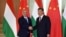 Orbán Viktor Hszi Csin-Ping kínai elnökkel Pekingben 2019. április 25-én