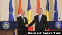 Klaus Iohannis cu președintele elvețian Alain Berset la București, 1 noiembrie 2018