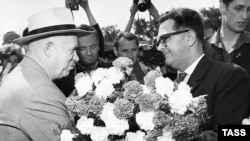 Одна из встреч Н.С.Хрущева с трудящимися ГДР, 1962 год