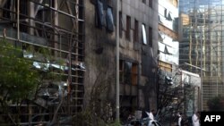 Livanda növbəti partlayışdan sonra, arxiv fotosu