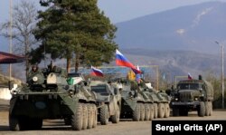 Российские миротворцы в Нагорном Карабахе, 11 ноября 2020 года. Архивное фото