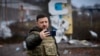 Ukraine's President Zelenskyy appears in the frontline town of Kupyansk on December 12.