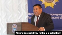 Нарын облусунун губернатору Аманбай Кайыпов.