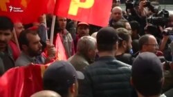 Разгон первомайской демонстрации в Стамбуле
