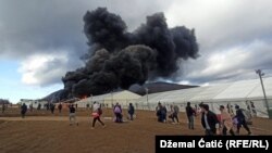 Zapaljen šator dok IOM povlači osoblje iz migrantskog kampa 'Lipa'