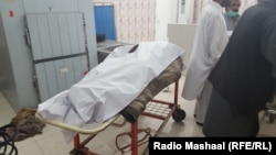 The alleged corpse of the Taliban leader Mullah Akhtar Mohammad Mansur. 