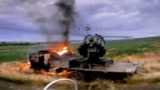 Ukraine - drone footage in Donetsk region - screen grab