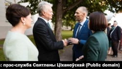 Падчас сустрэчы.