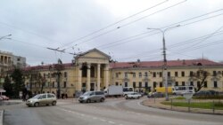Здание поликлиники севастопольской горбольницы №1 на площади Восставших, январь 2021 года