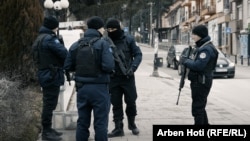 Prania e zyrtarëve të Policisë së Kosovës në pjesën veriore të vendit.