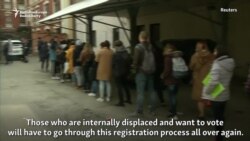War-Weary Displaced Ukrainians Struggle To Register For Presidential Vote