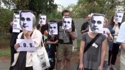 Демонстрація у Празі на підтримку Олега Сенцова (відео)