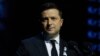 UKRAINE – President of Ukraine Volodymyr Zelensky speaking at a ceremony honoring the victims of Babyn Yar. Kyiv, October 6, 2021