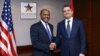 U.S. - Daniel Yohannes (L), CEO of the Millennium Challenge Corporation, meets with Armenian Prime Minister Tigran Sarkisian in Washington, 13Dec2012.