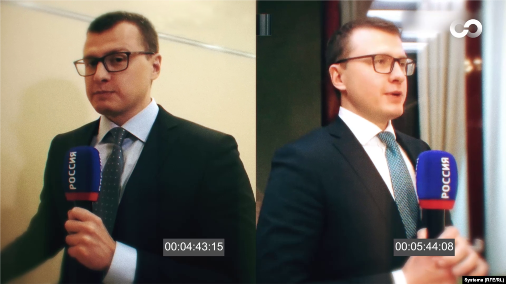 Dy kravata të ndryshme shfaqen në një reportazh të vetëm nga gazetari Pavel Zarubin në programin "Moska. Kremlini. Putin". Ai pretendoi se të gjitha këto pamje janë bërë në Novo-Ogaryovo më 17 dhjetor 2020, por në fakt, ai është në të majtë në rezidencën e tij në Soçi më 9 dhjetor 2020.