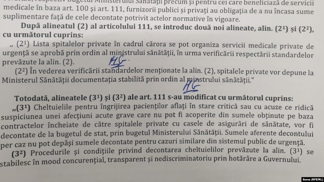 ROMANIA OUG Urgente sanatate