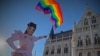 Proteste LGBT în fața Parlamentului Ungariei, Budapesta, 14 iunie 2021