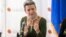 Margrethe Vestager, a bizottság ügyvezető alelnöke, versenypolitikai biztos egy 2022-es sajtótájékoztatón