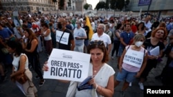 Protest u Italiji protiv zelenih propusnica