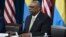 U.S. Secretary of Defense Lloyd Austin speaks at a virtual meeting of the Ukraine Contact Group at the Pentagon in Washington on May 23. 