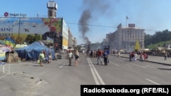 Майдан після від'їзду комунальних служб